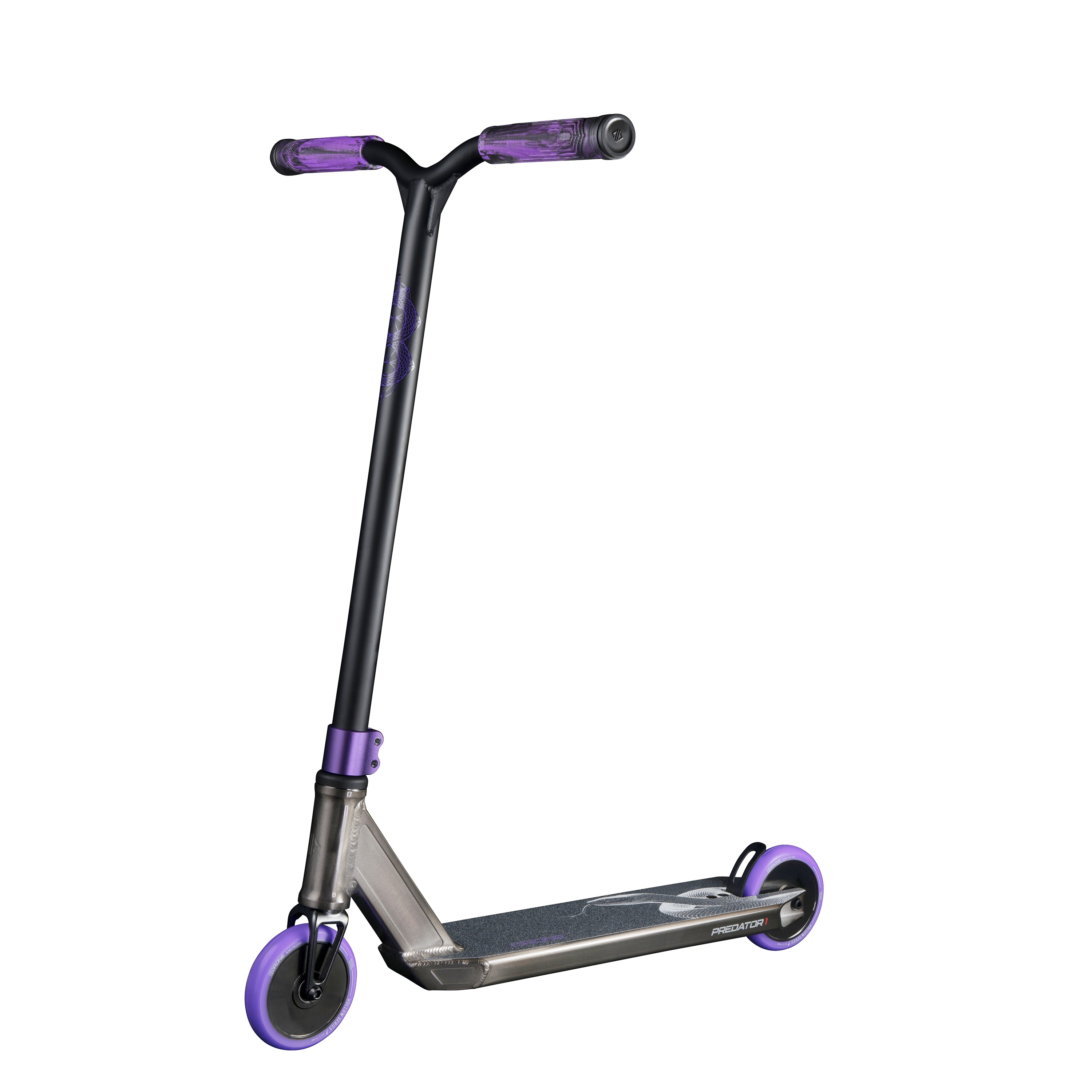 Predator 1 Complete Scooter - Smoked Chrome / Purple