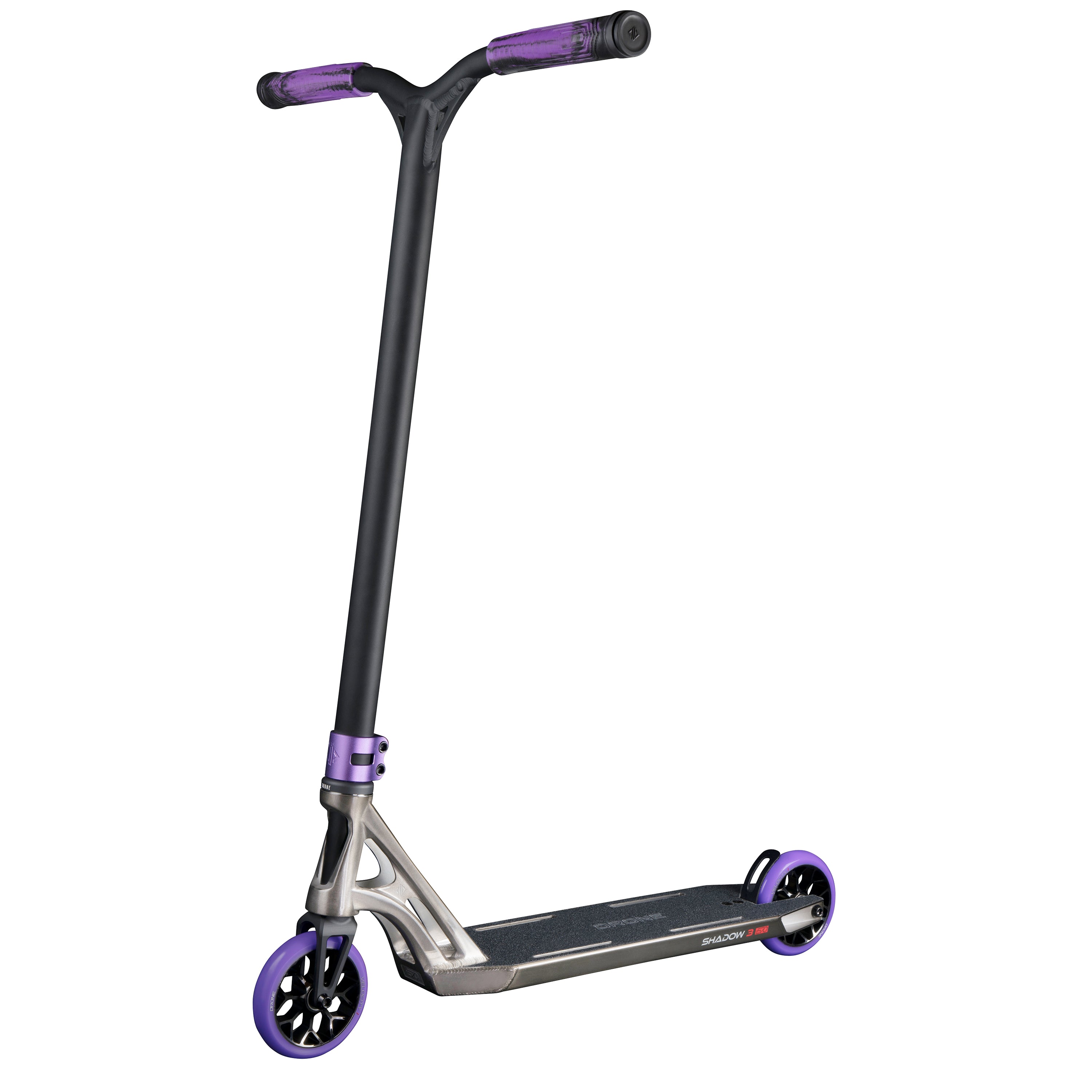 Shadow 3 Evo Feather-Light Complete Scooter - Smoked Chrome / Purple