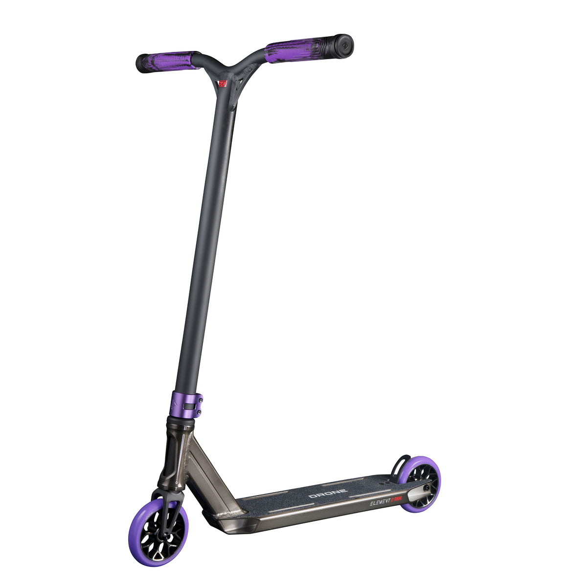 Element 2 Evo Feather-Light Complete Scooter - Smoked Chrome / Purple