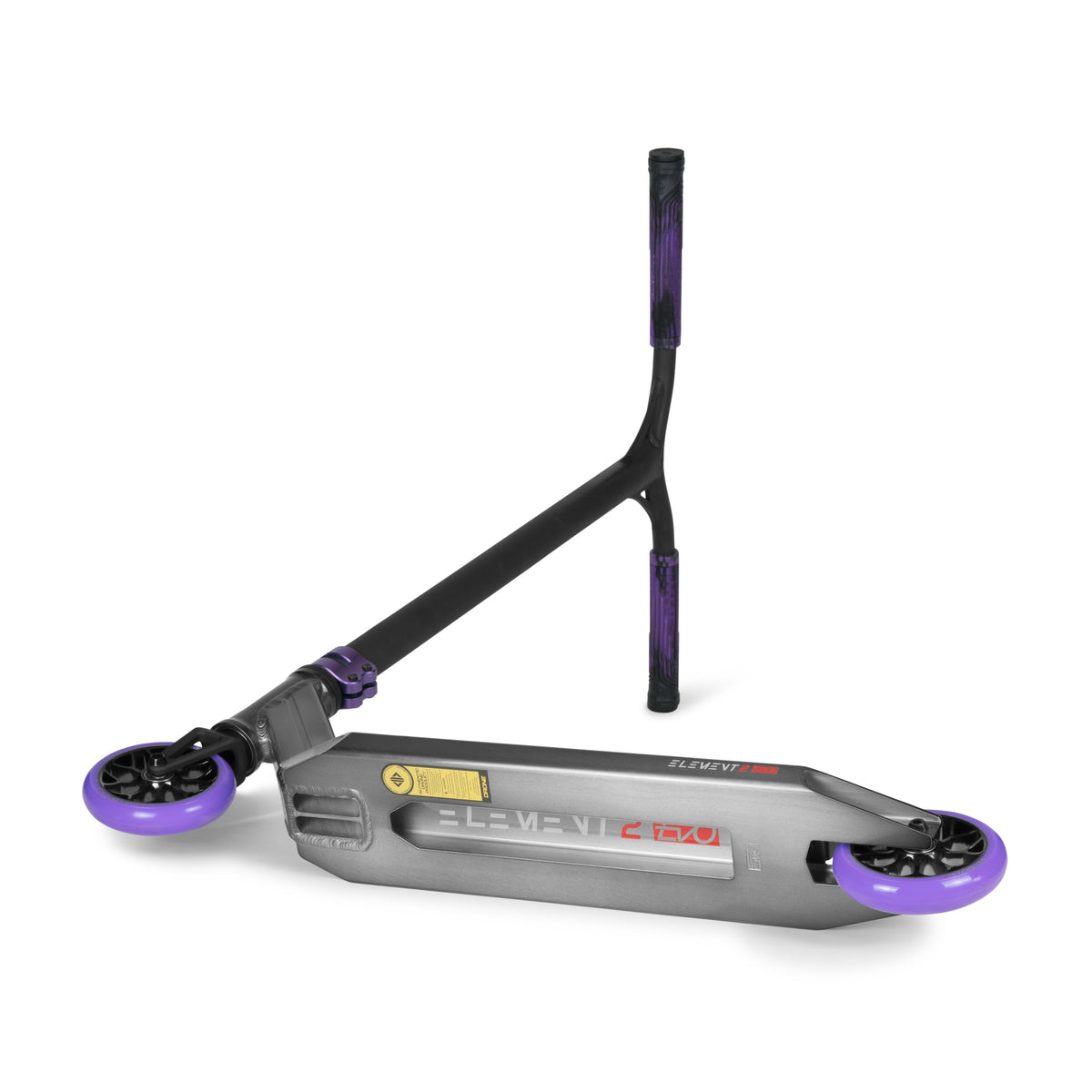 Element 2 Evo Feather-Light Complete Scooter - Smoked Chrome / Purple
